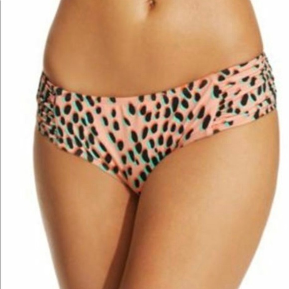 NWT Bar III size medium bandeau peach dalmation - Picture 5 of 9
